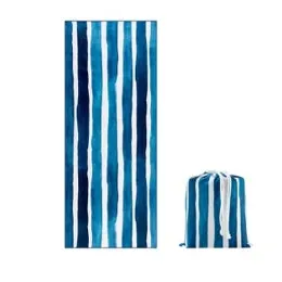 Ovela Sand-Free Quick-Dry Beach Towel (Navy)
