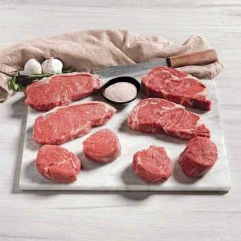 Rastelli's Antibiotic-free Grass-fed Angus Steak Box, 8 Total Packs, 3.875lbs Total