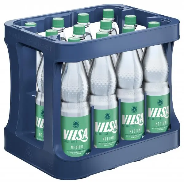 Vilsa Naturfrisch Mineralwasser Medium (Mehrweg) 12 x 1 l