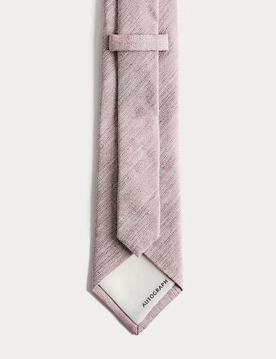 Textured Linen Rich Tie