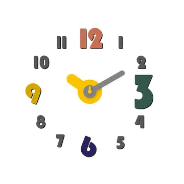 Orologio da Parete Adesivo Color