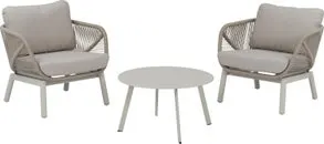 Intratuin 2-zits lage loungeset Lola beige met Mia taupe