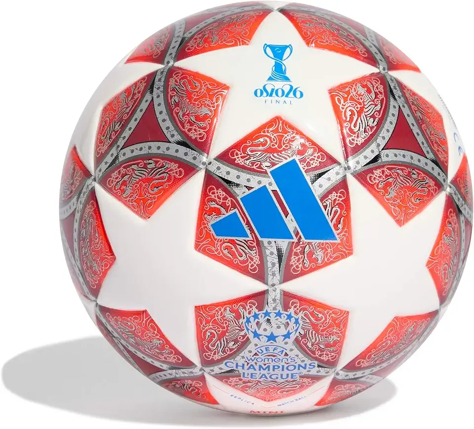 Unisex-Adult UCL Mini, White/Red/Maroon, 1