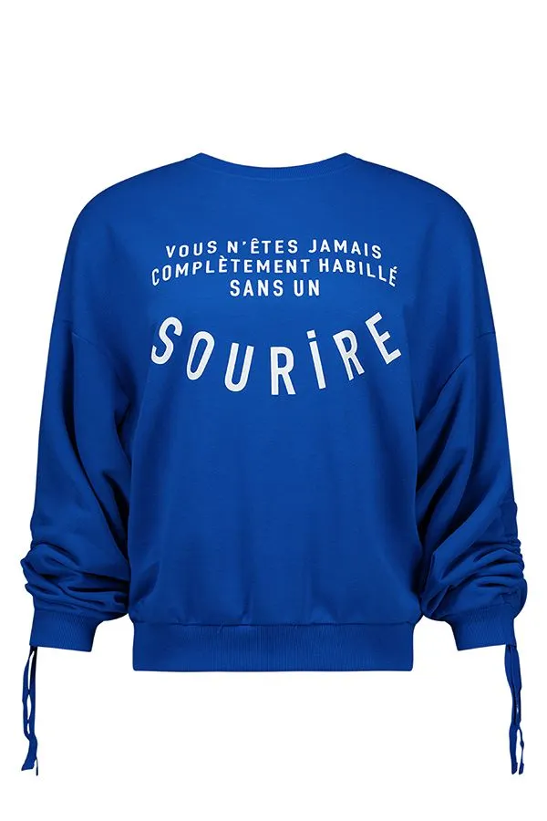 Kobaltblauwe sweater Sourire