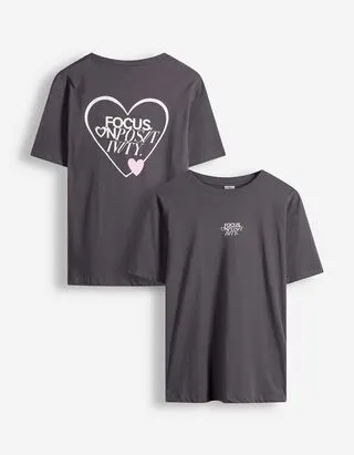 Maglia lunga - Oversized Fit - Grigio scuro