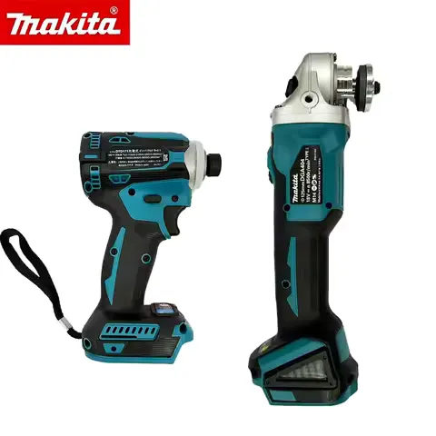 Makita 18V Tool Set: DTD171 Impact Wrench & DGA404 125mm Angle Grinder, Power Equipment for DIY & Building Works