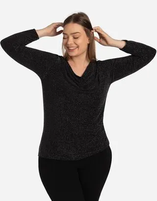 Maglia - Lurex - nero