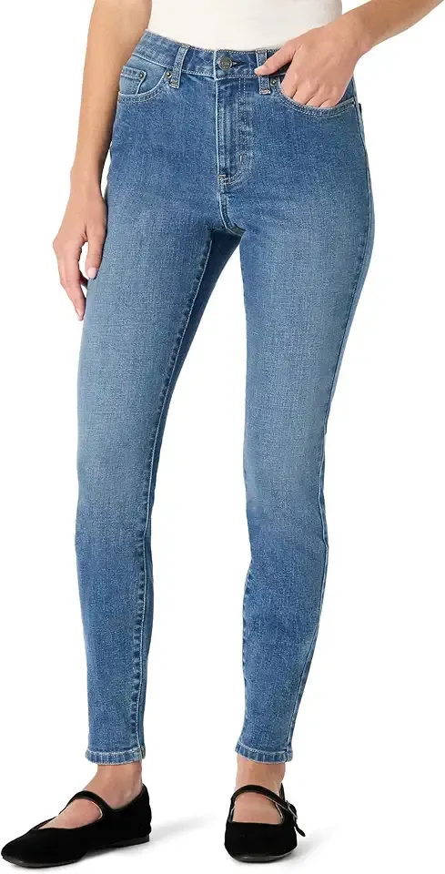 Womens Streamlined High-Rise Skinny Jeans