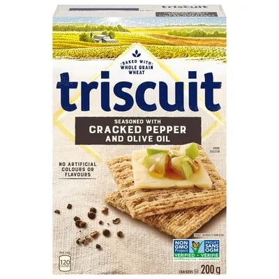 Triscuit Cracked Black Pepper & Olive Oil Crackers