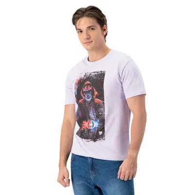 Playera Hummo Hombre Manga Corta Diseño Frontal En Cuadro