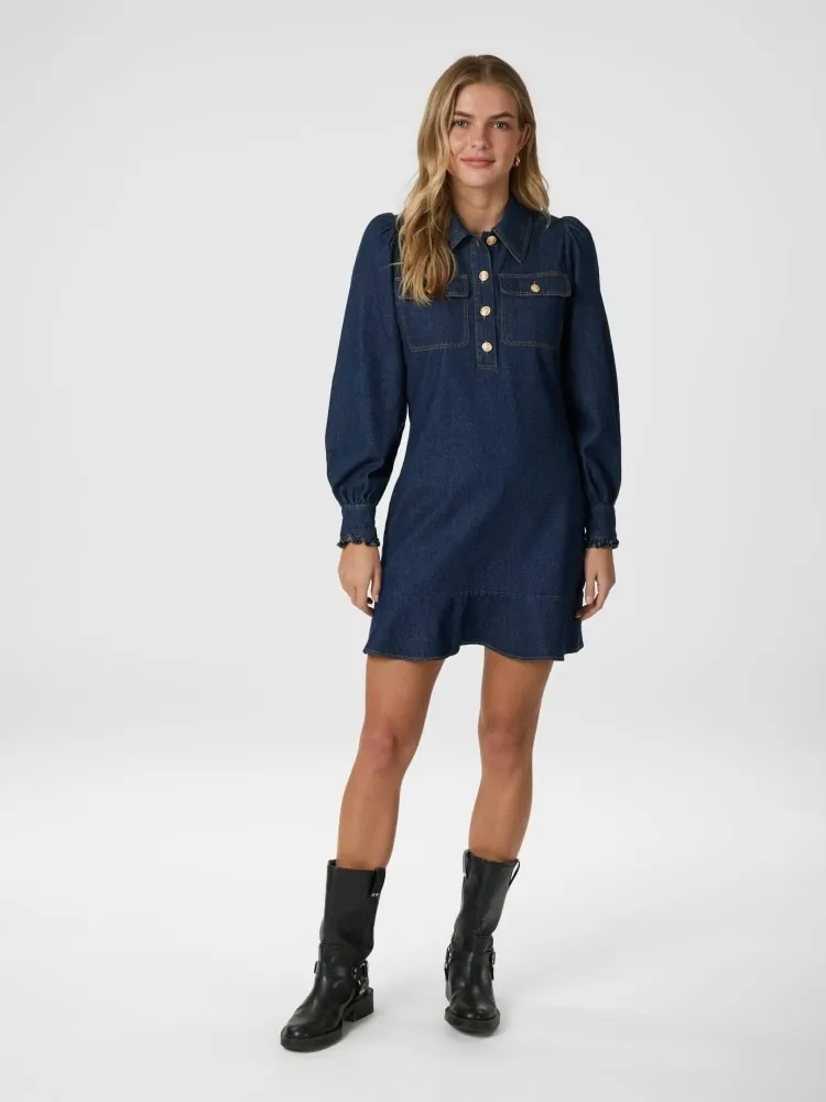 Nikko Denim Dress Blue