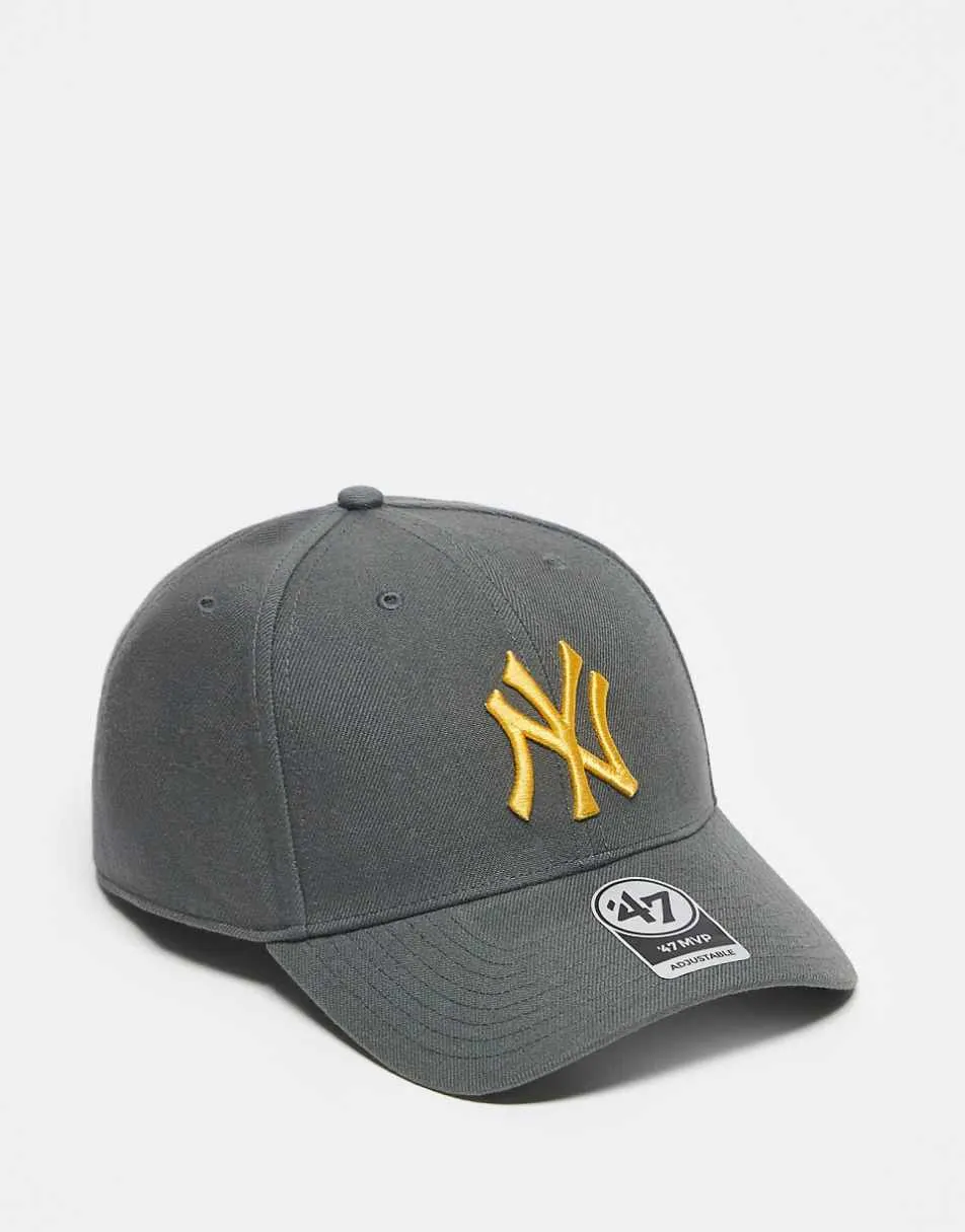 47 Brand NY Yankees mvp cap in charcoal