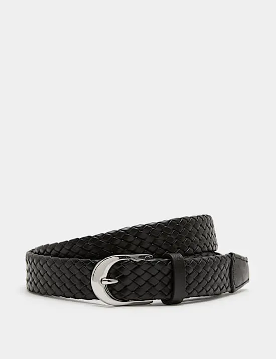 Leather Braided Belt