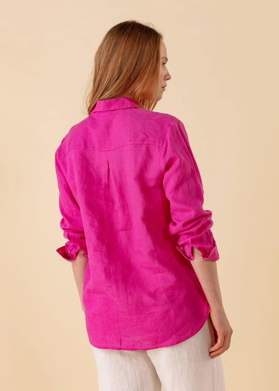 Rosa linneskjorta