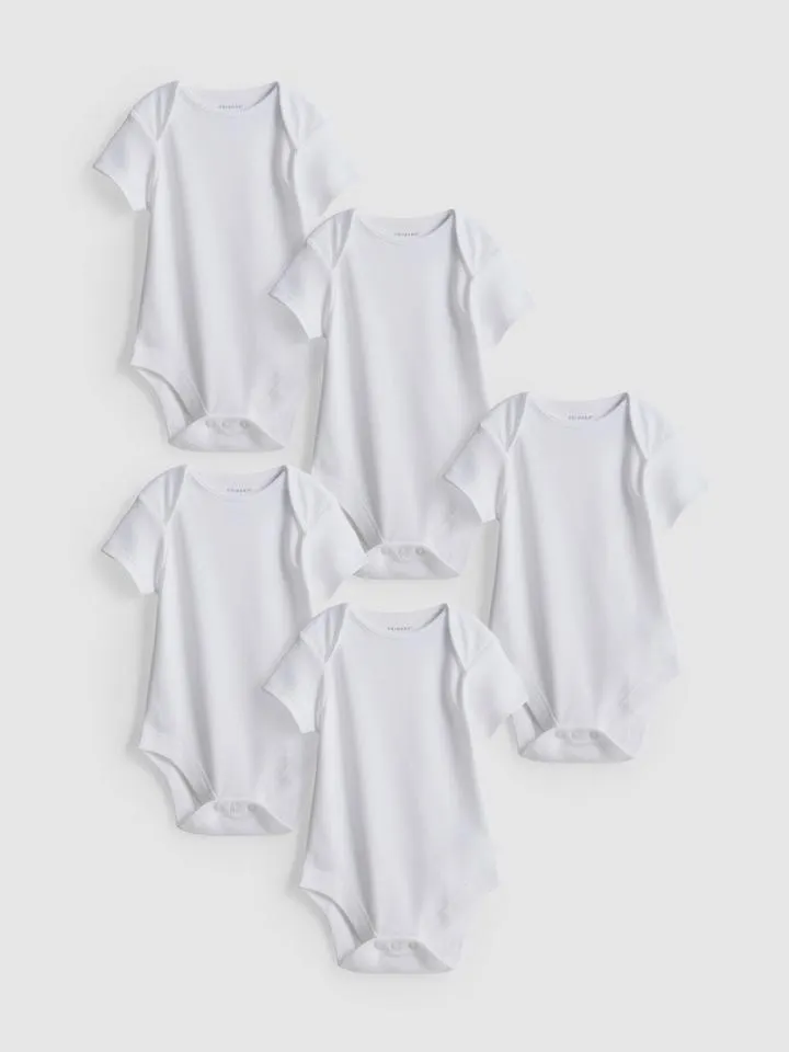 0–36 mois | Lot de 5 bodys à manches courtes