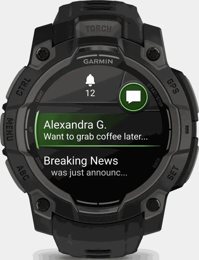 Instinct 3 AMOLED, 45 mm, smartklokke - Svart