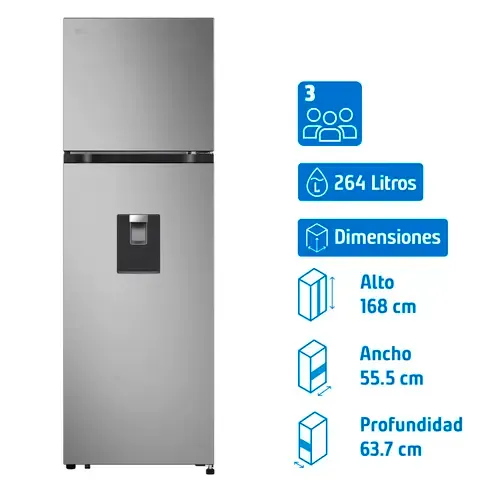 Refrigerador Top Freezer No Frost 264 Litros VT27KPY