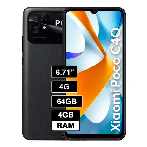 Smartphone Poco C40 4GB 64GB Negro