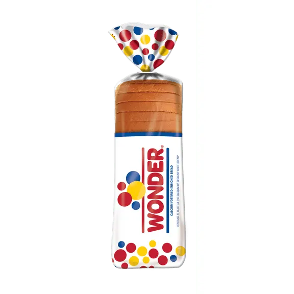 Wonder Bread Classic White Sandwich Bread, Sliced White Bread, 20 oz Loaf, Shelf-Stable