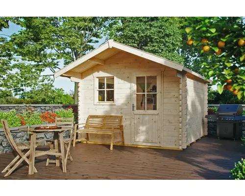 Dřevěný zahradní domek SKAN HOLZ Narvik 1 přírodní 300 x 250 cm