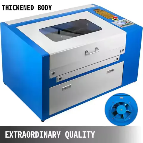 VEVOR Laser Engraving Machine 50W CO2 Laser Tube Cutting Machine USB Port CNC Router Cutter Specifical for Wood Laser Engraver
