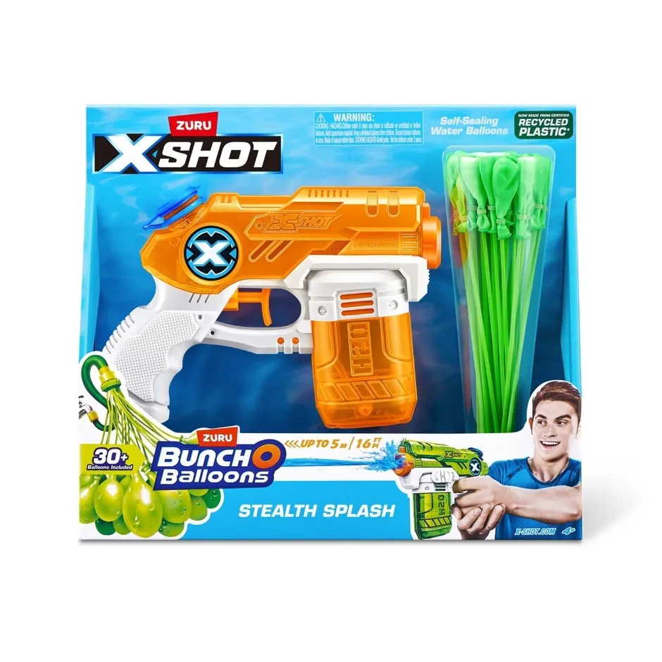 Zuru Bunch O Balloons Water Blaster Stealth Soaker Water Gun + 30 Balloons