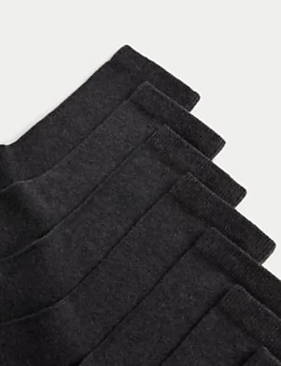 7er-Pack knöchelhohe Schulsocken
