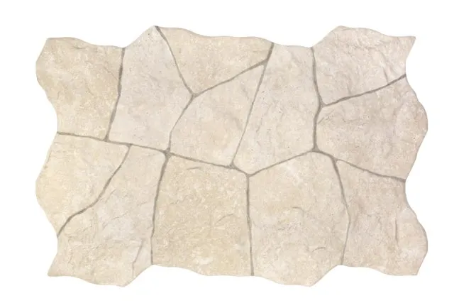Suelo/Azulejo porcelánico Andes Ivory efecto piedra empedrado beige 40x62 cm C3 REALONDA