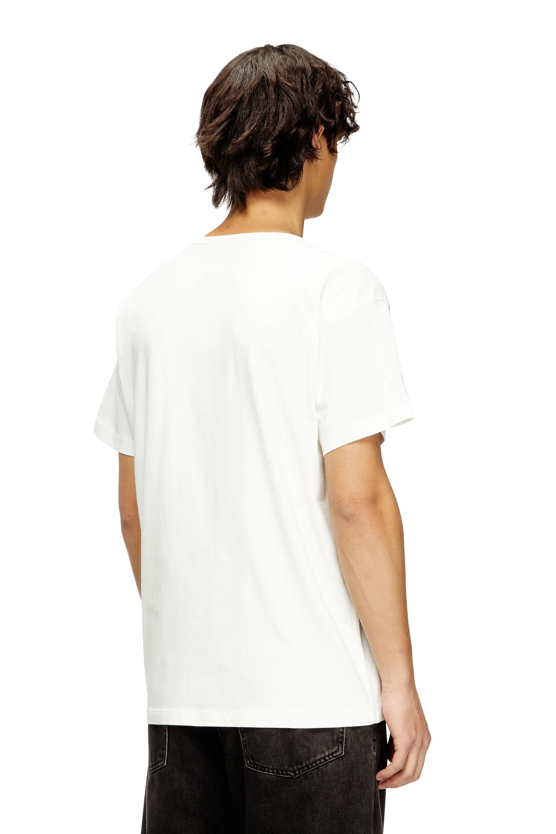Light cotton T-shirt with metallic Oval D logo