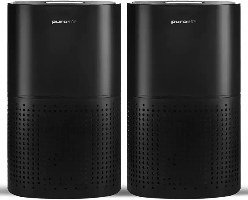 PuroAir 240 HEPA Air Purifiers for Home Large Rooms - Covers Up To 1,000 Sq Ft - Filters Up To 99.9% of Pollutants, Smoke, Pollen, Dust - Quiet HEPA Air Filter - Air Purifiers for Bedroom (2 Pack)