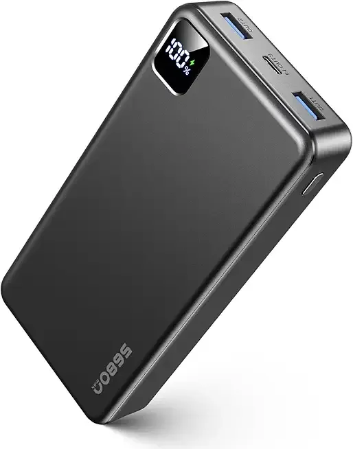 Portable Charger Power Bank, PD 22.5 W Fast Charging Large Capacity Battery Pack, 56800mAh Portable Phone Charger for Travel Camping Essential Compatible with iPhone 17/16/15/14/13 Series, iPad-Black