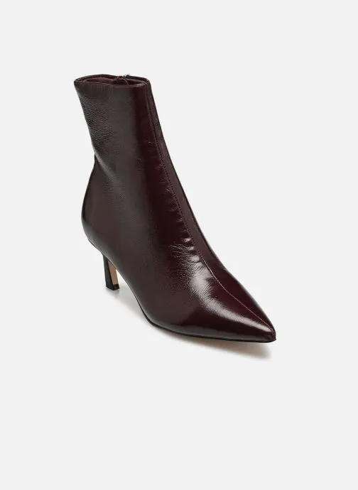 Lage enkellaarsjes Lulah dames bordeaux