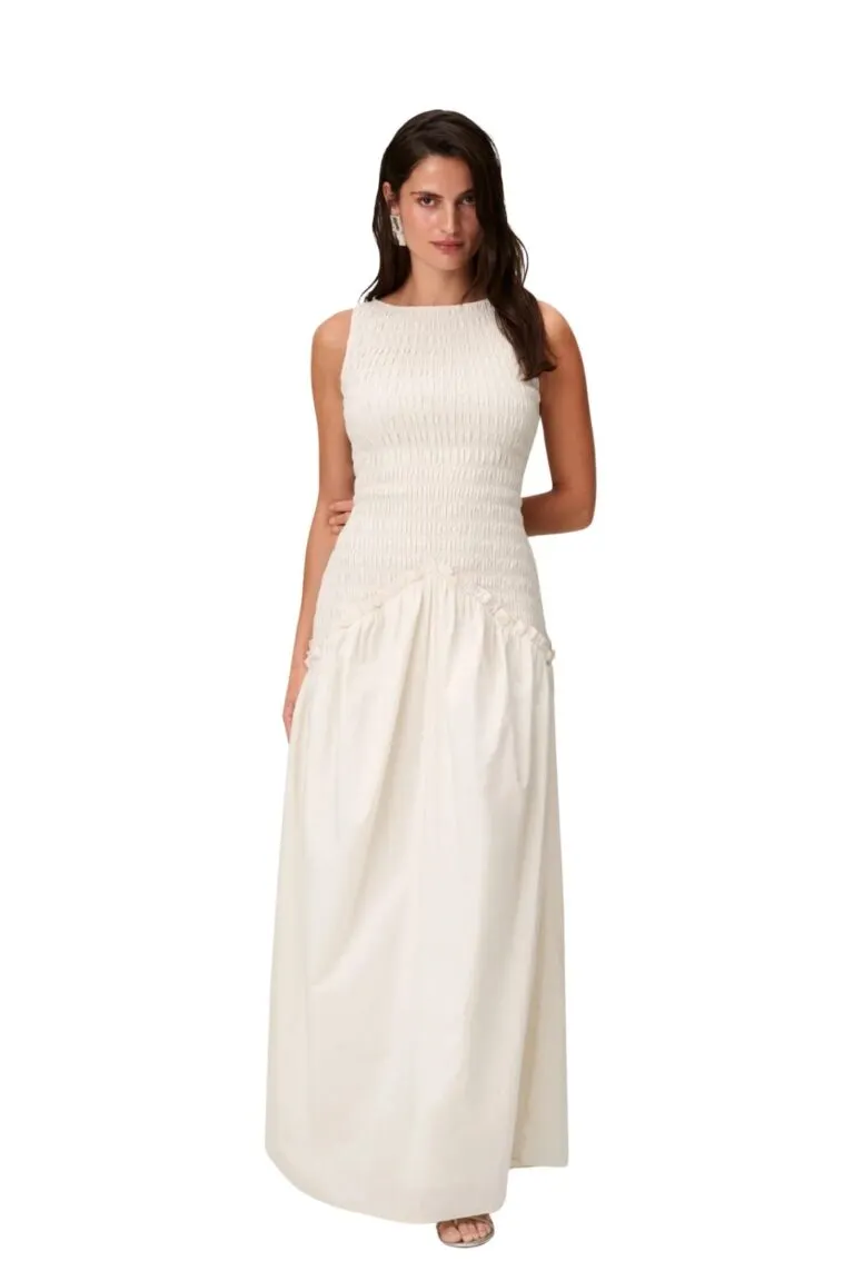 Madrid Dress - Créme White