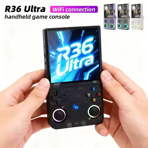 The handheld game console has over 20,000 games built-in and features adjustable RGB lighting effects.It supports 7 lighting modes and can connect to WiFi