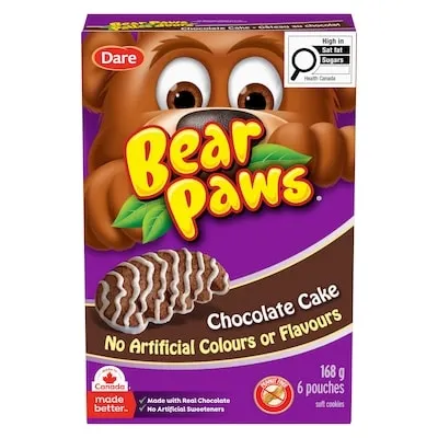 Bear Paws Chocolate Cake Cookies