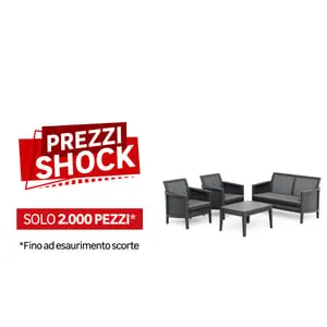 Salotto da giardino per 4 persone grigio ATLAS KETER