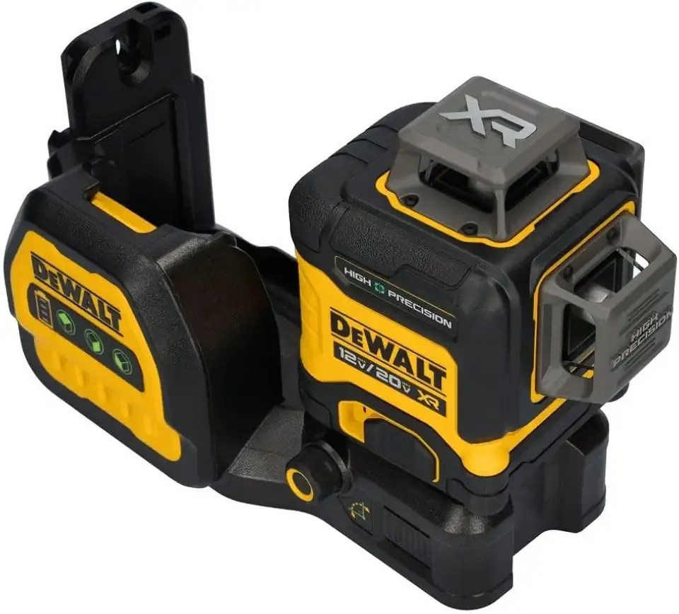 DEWALT 12V/20V MAX XR Line Laser, High Precision 3 X 360, Green, Battery and Charger Included (DCLE34033D1)