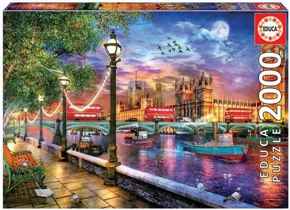 PUZZLE 2000 PIECES - LONDRES AU COUCHER DU SOLEIL