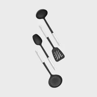 Brabantia Profile Non Stick Kitchen Utensil Set Matt Steel