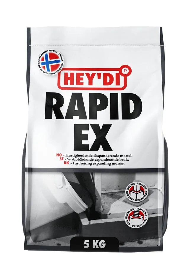 HEYDI RAPID EX 5KG MØRTEL