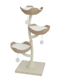 Adori Krabpaal Bento - Krabpalen - 56x56x131 cm Natural Wit