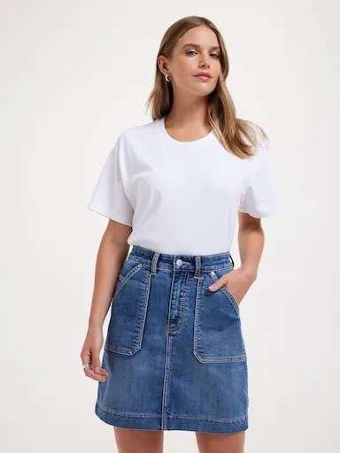 Just Jeans Amaze Tessa Mid Thigh Skirt
