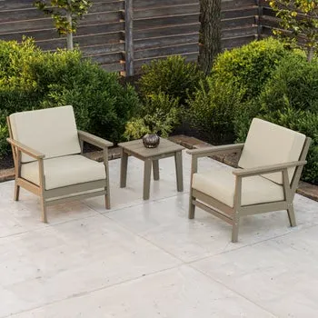 POLYWOOD Camden 3-piece Sling Deep Seating Set