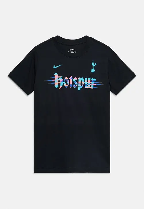 TOTTENHAM HOTSPURS WORDMARK TEE UNISEX - Klubbklær - black