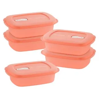 Tupperware CrystalWave PLUS Microwave Food Containers, Set of 5
