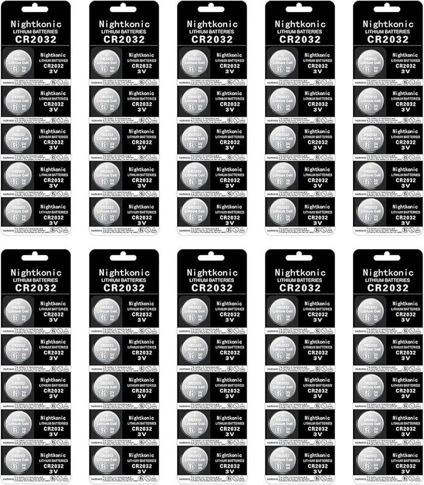 50 pcs Pack - CR2032 Battery 3v Lithium Button Cell Coin 2032 Battery