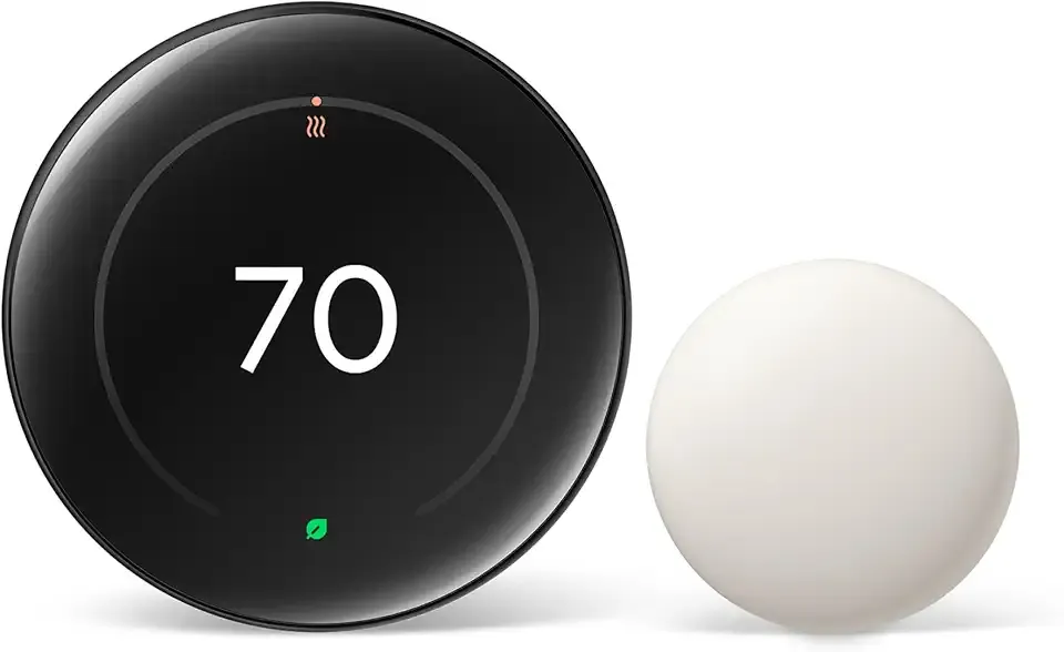 Nest Learning Thermostat (4th gen) + Nest Temperature Sensor (2nd gen) - Obsidian
