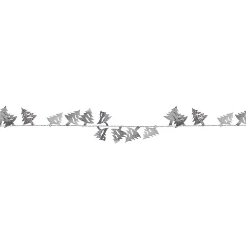 Enchanted Forest® 50' Silver Trees Wire Tinsel Christmas Garland