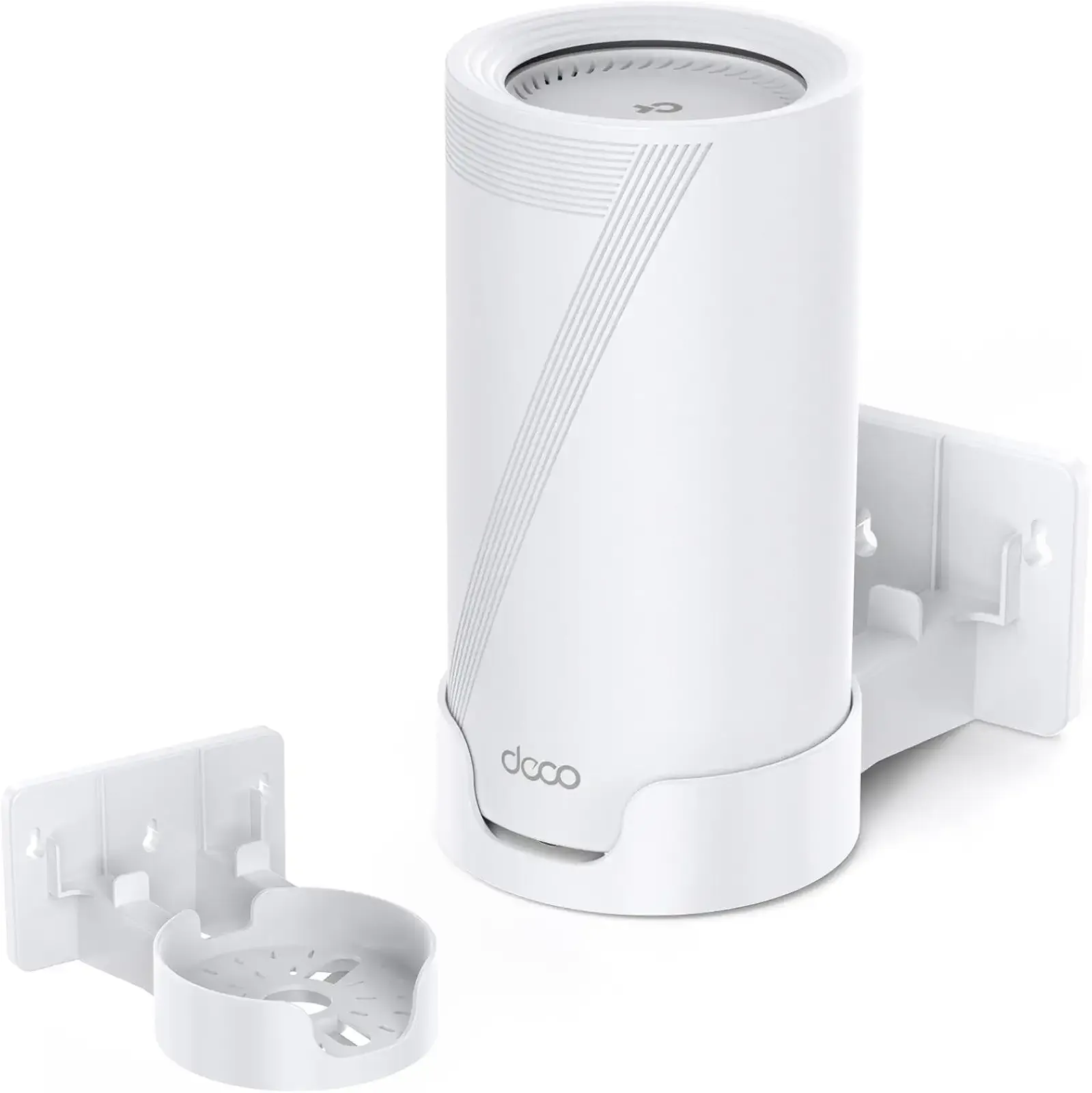 XLTTYWL Deco WiFi 7 Wall Mount Kit, Deco B25-Outdoor/BE65-5G/BE75/BE85/BE95/BE17000/BE22000/BE33000 Router Mount Bracket for TP Decos 7 Tri-Band WiFi 7 Mesh System (White, 1 Pack)