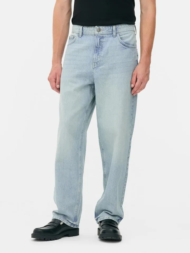 Jean taille haute décontracté